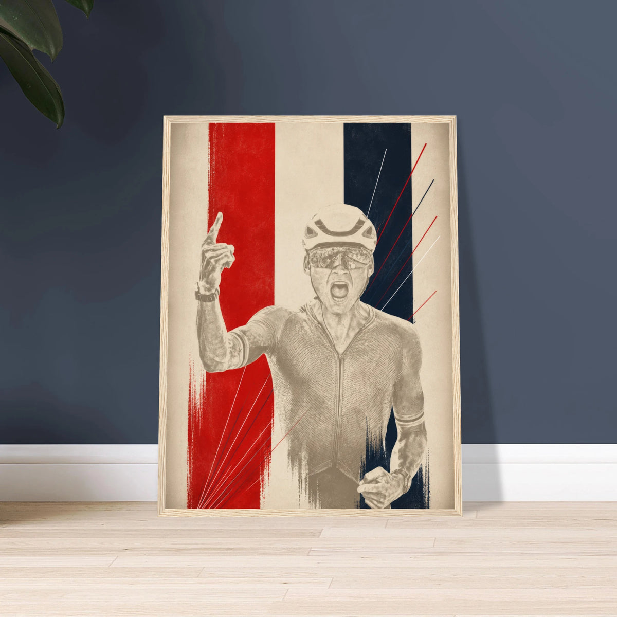 Affiche MVDP encadrée, décoration bureau ou atelier vélo