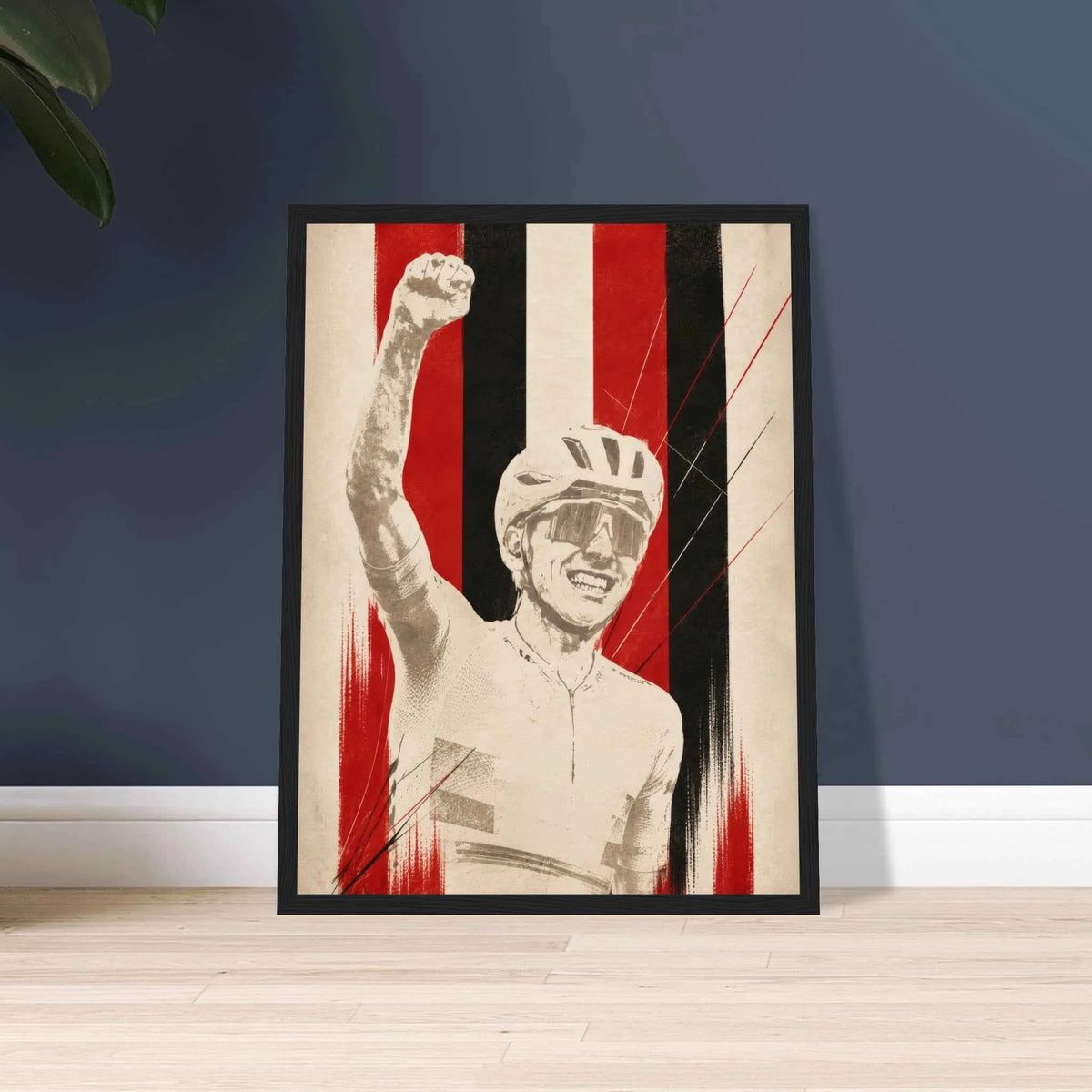 Poster Tadej encadré, décoration murale pour passionné de cyclisme