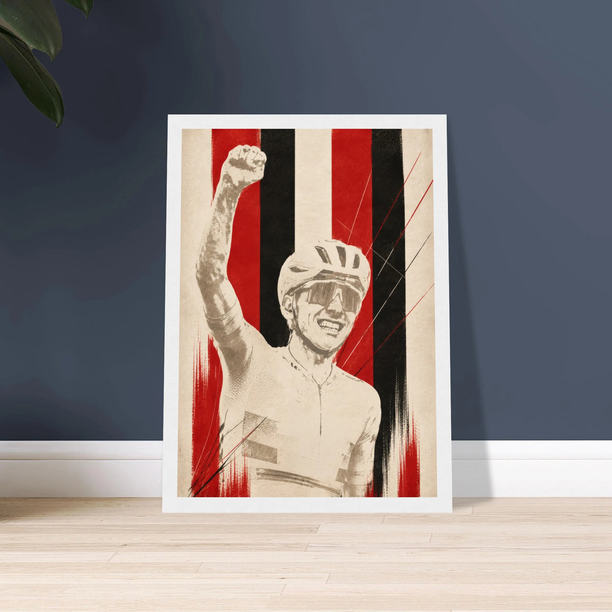 Poster vélo Tadej encadré, déco murale pour fan de cyclisme
