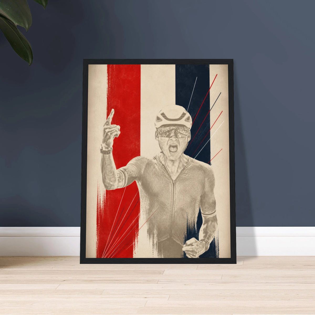 Affiche vélo MVDP encadrée, idée cadeau cycliste