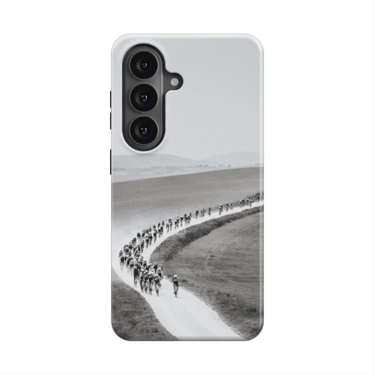 Coque de téléphone Strade Bianche, détail de l'impression 3D haute définition