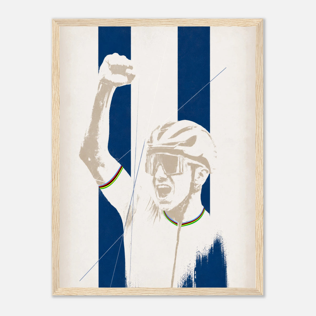 Poster coureur Remco, tirage encadré STAY Cycling