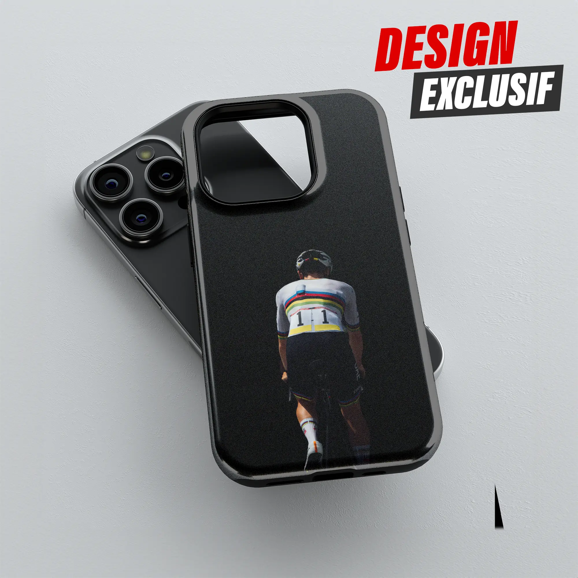 Coque iPhone Black Leader, détail de l'impression 3D