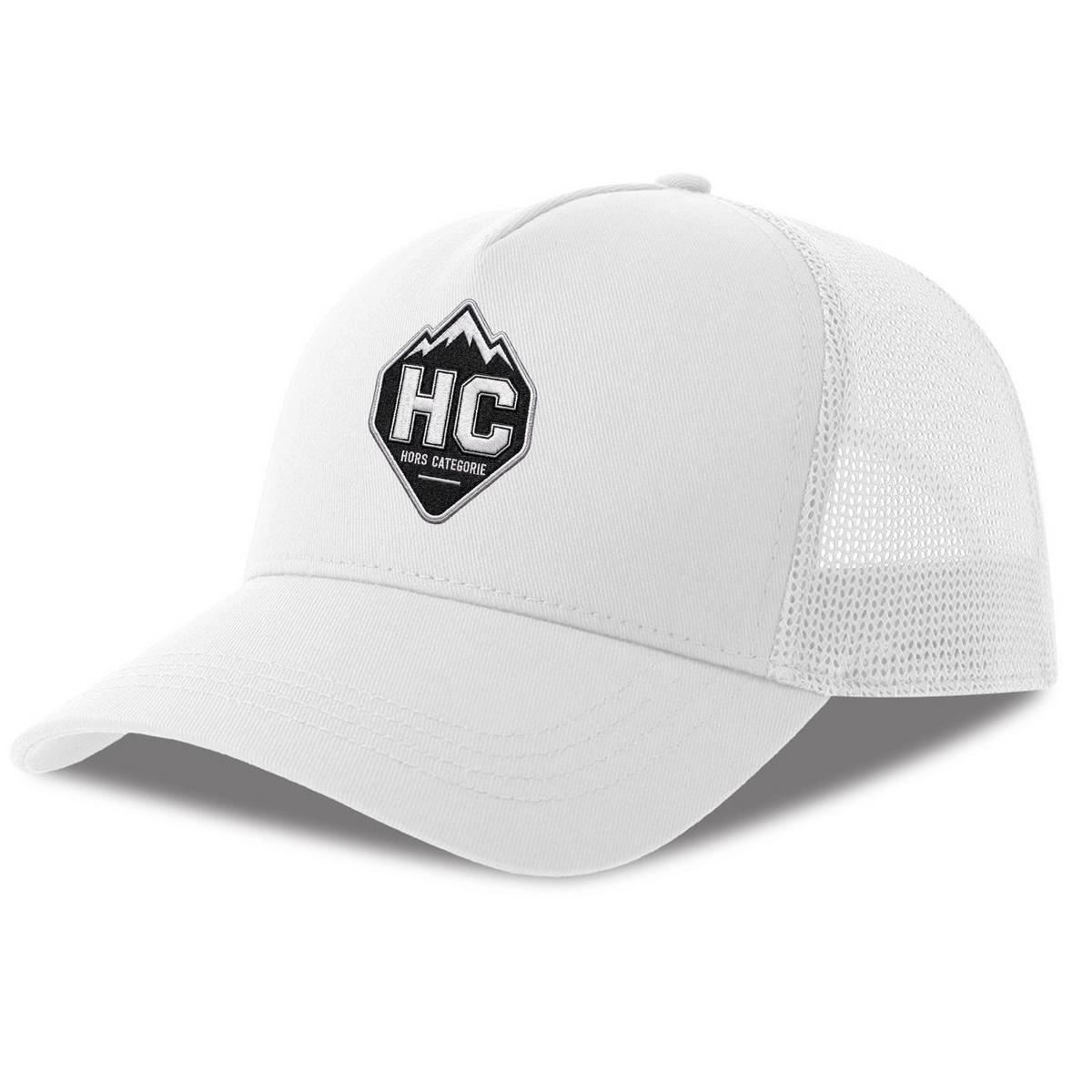 Casquette cycliste Hors-catégorie, vue de côté avec filet respirant