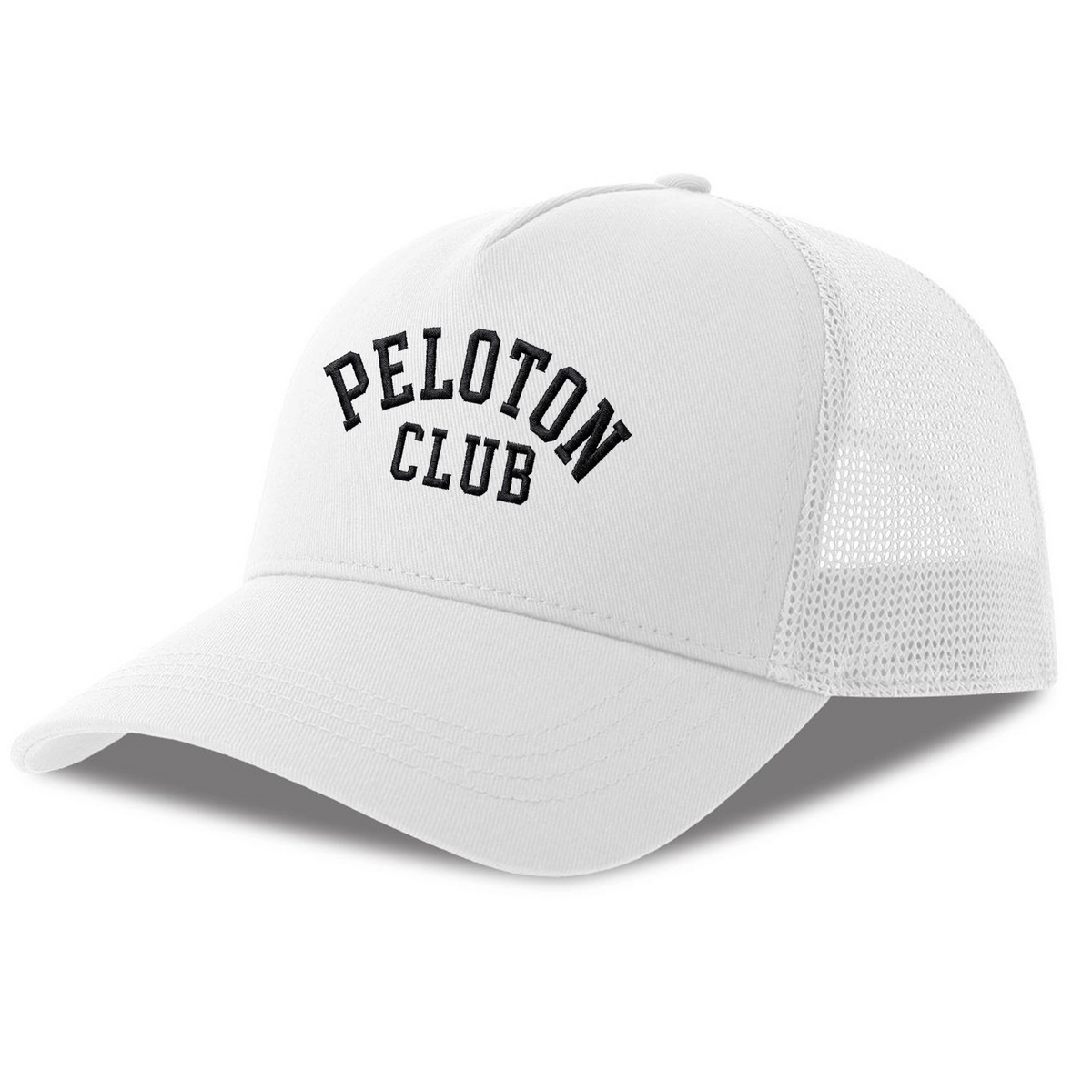 Casquette cycliste Peloton Club, vue de côté avec filet respirant