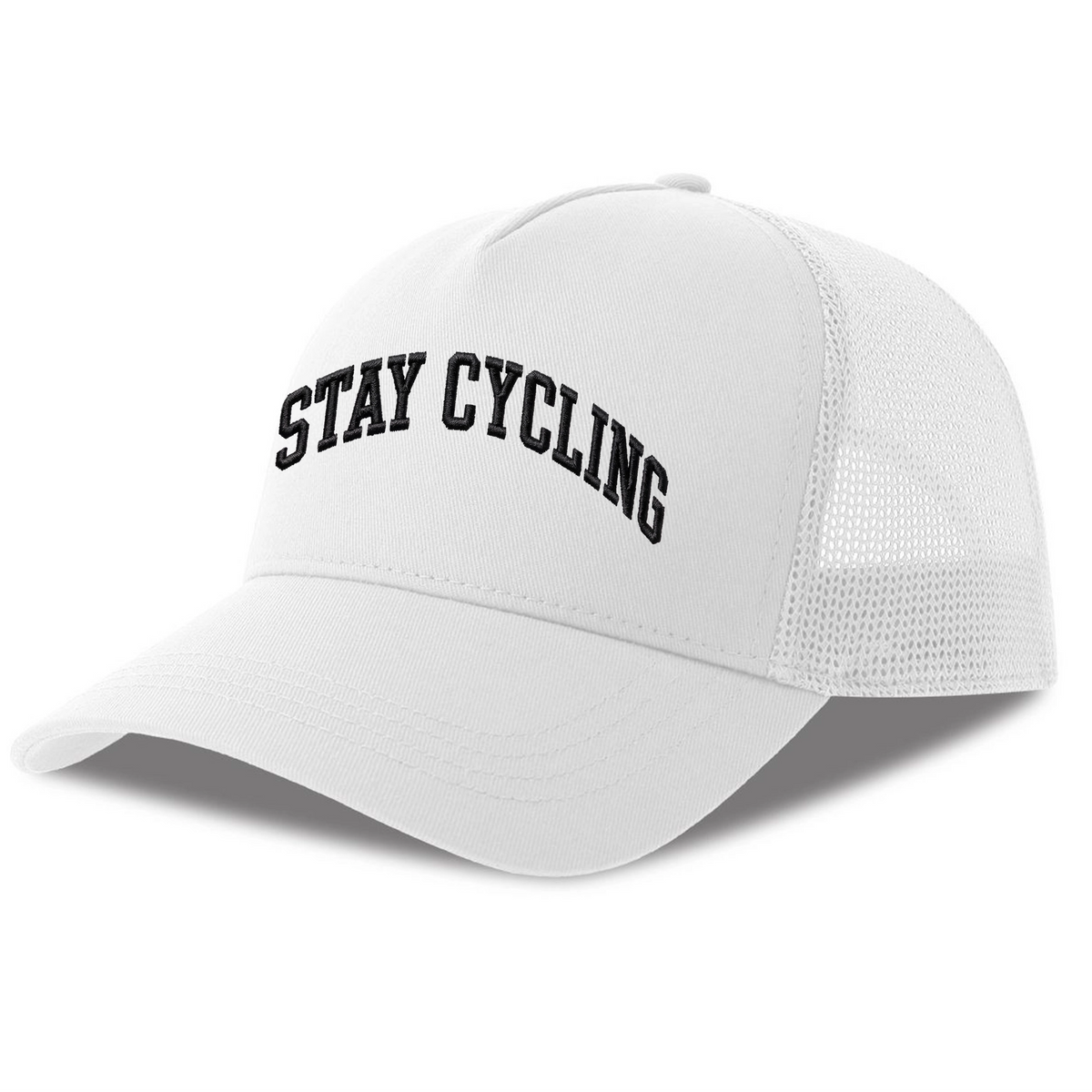 Casquette cycliste STAY Cycling logo classique, vue de côté avec filet respirant