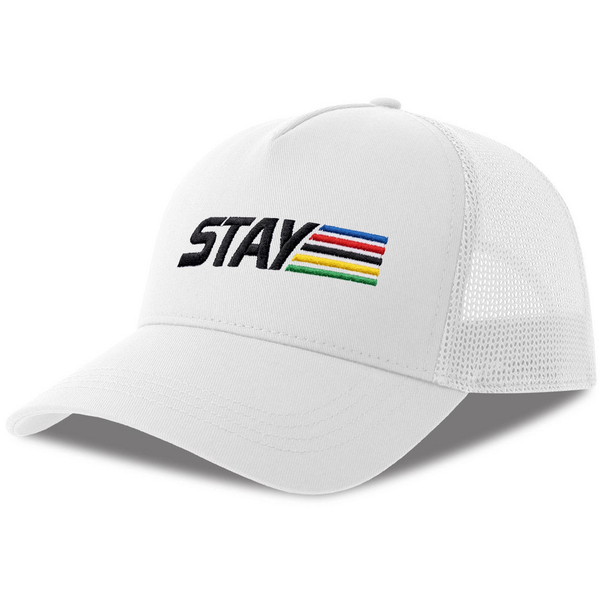 Casquette cycliste World Champ, vue de côté avec filet respirant