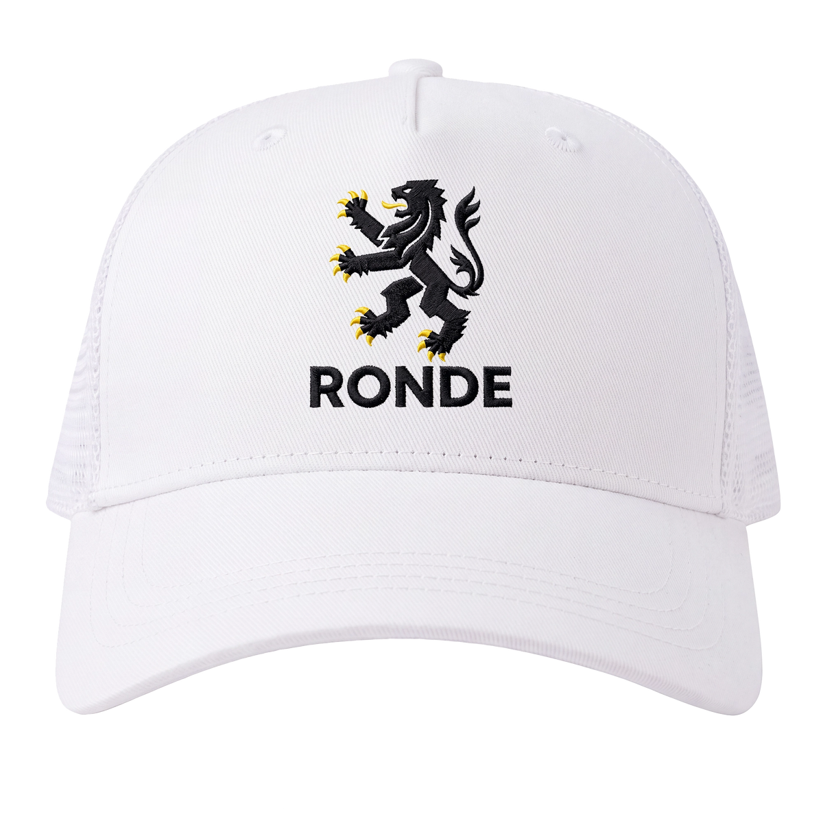 Casquette vélo Ronde des Flandres, vue de face avec broderie sur panneau coton