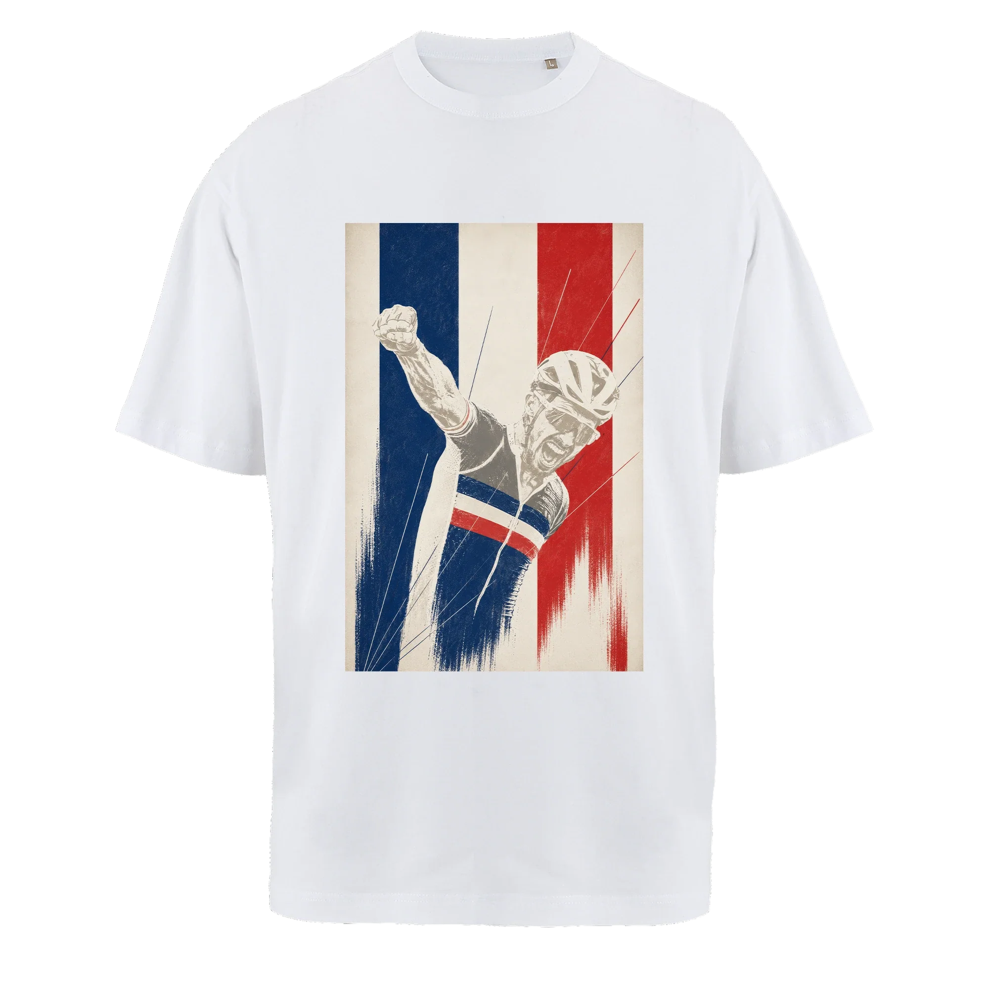 T-shirt oversize Loulou, flocage visuel en face avant