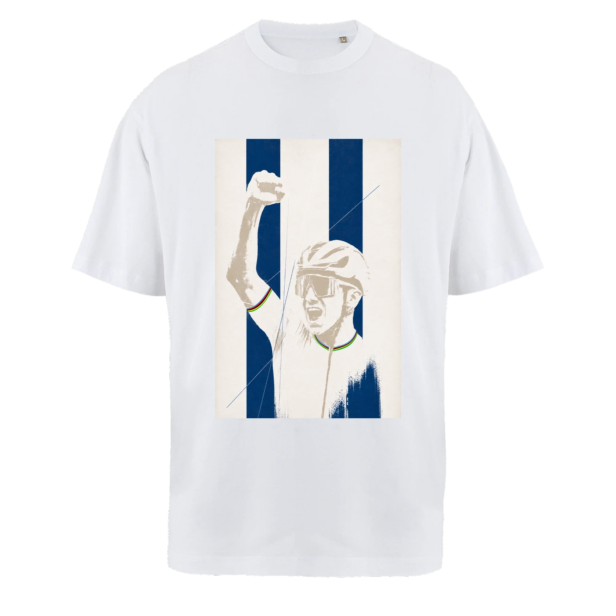 T-shirt oversize Fusée Remco, flocage visuel en face avant