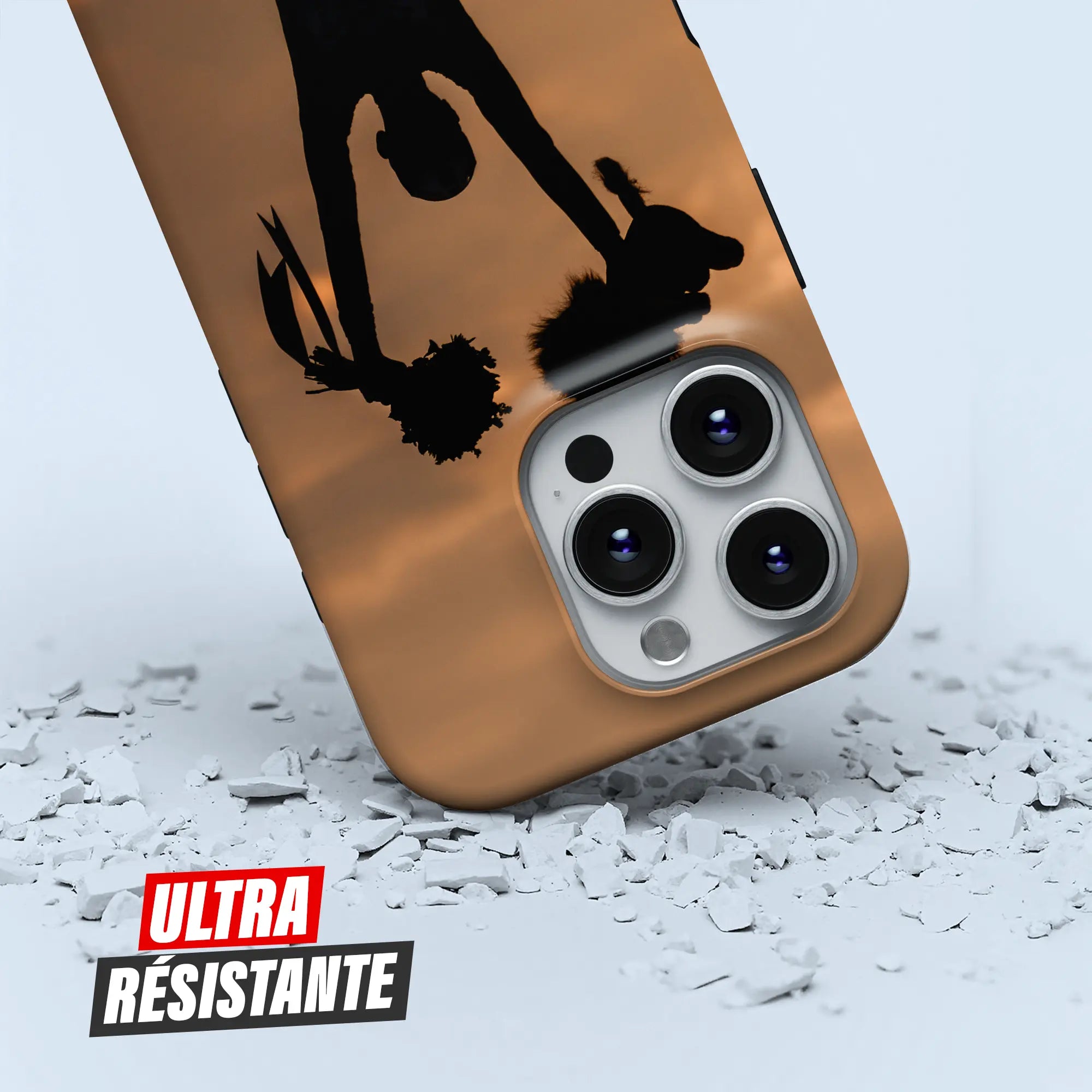 Coque iPhone cyclisme Shadow, protection double couche