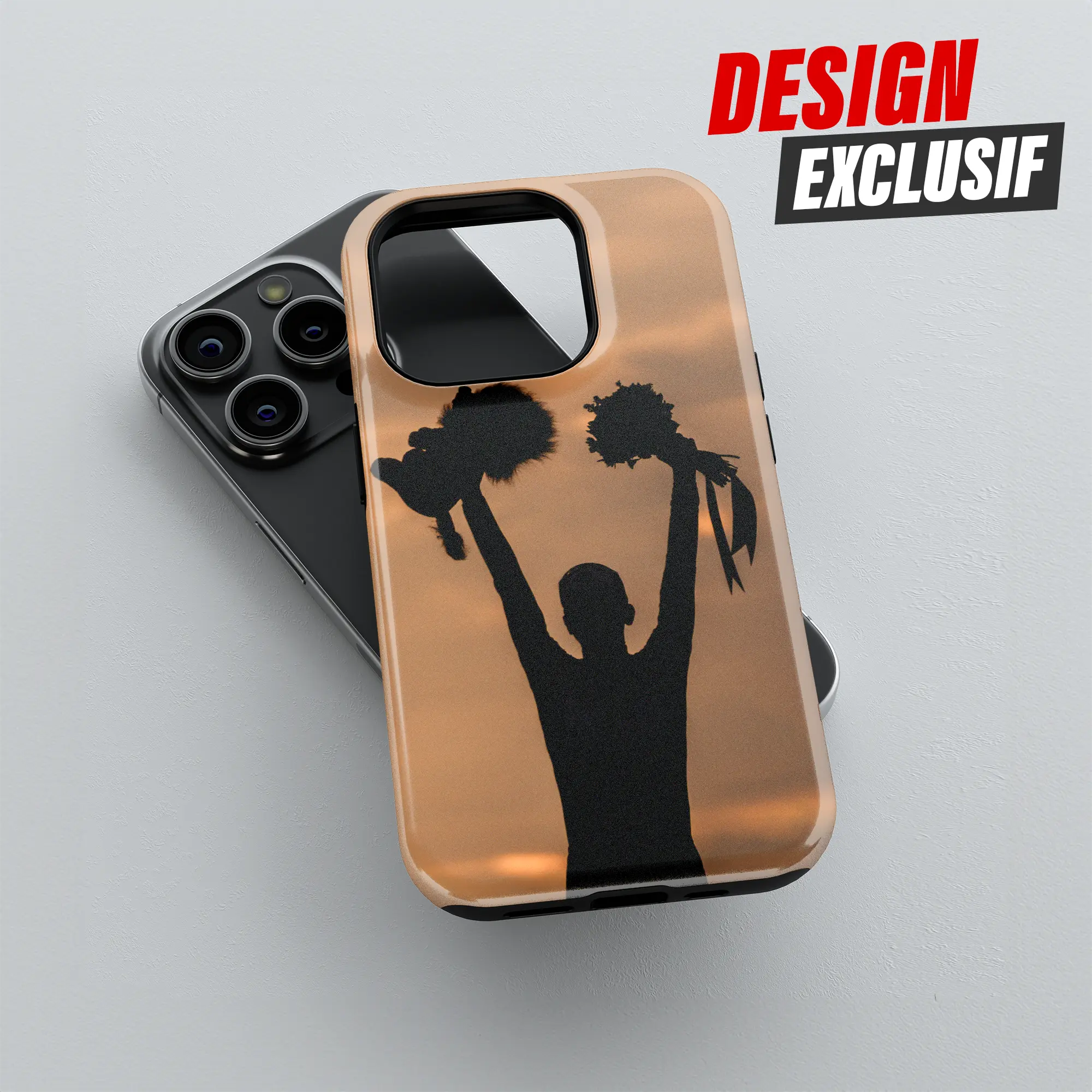 Coque iPhone Shadow, détail de l'impression 3D