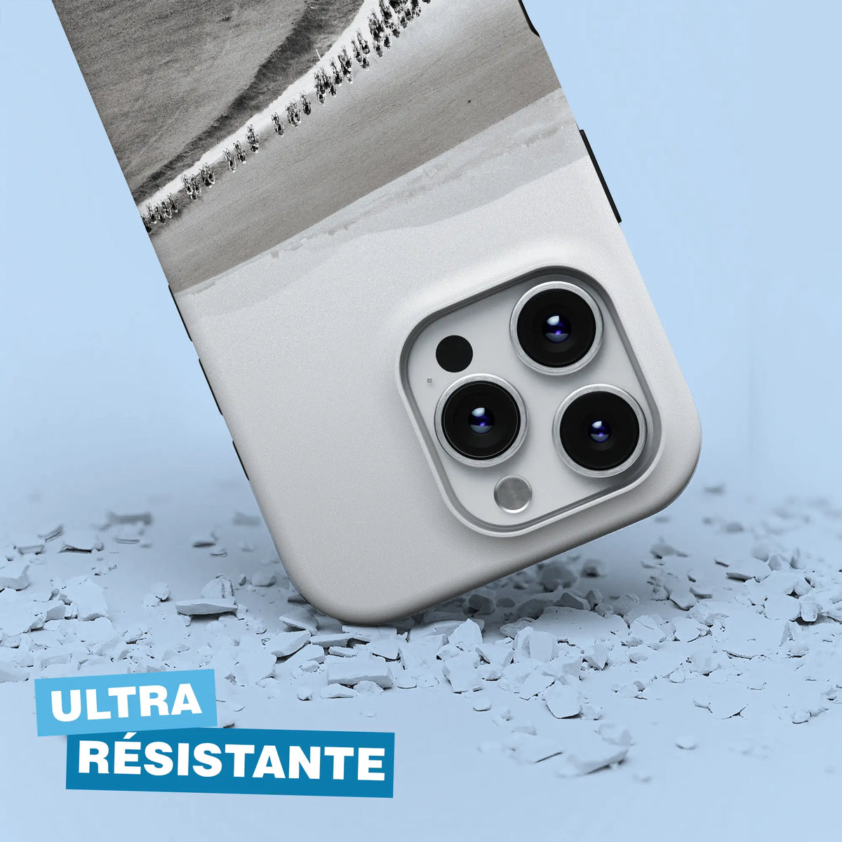 Coque téléphone cyclisme Strade Bianche, protection double couche antichoc