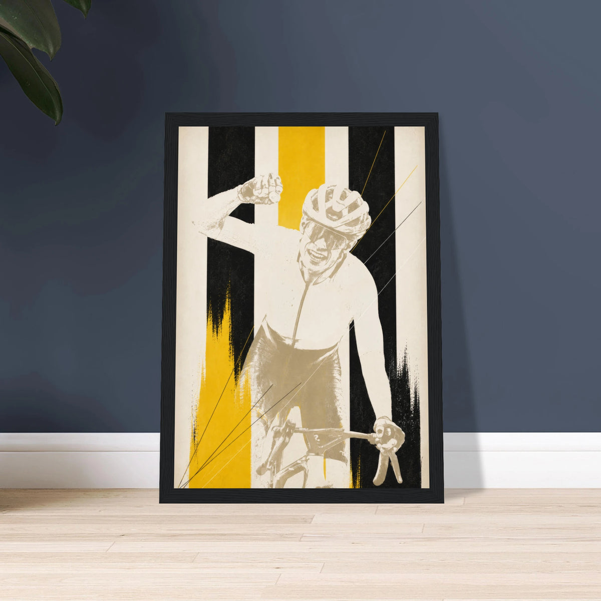 Affiche coureur JONAS encadrée, poster cyclisme sur route