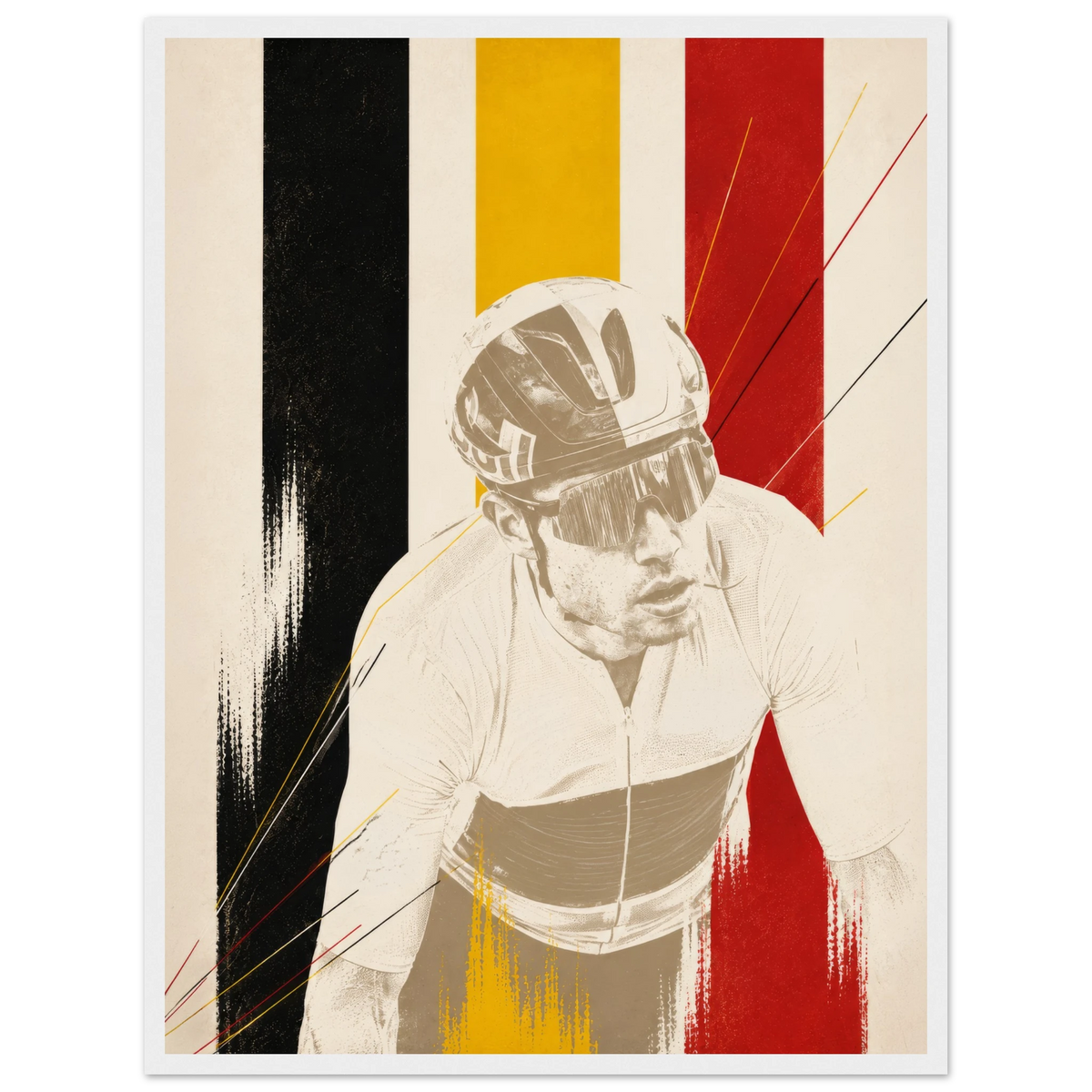 Affiche vélo WVA encadrée, idée cadeau cycliste