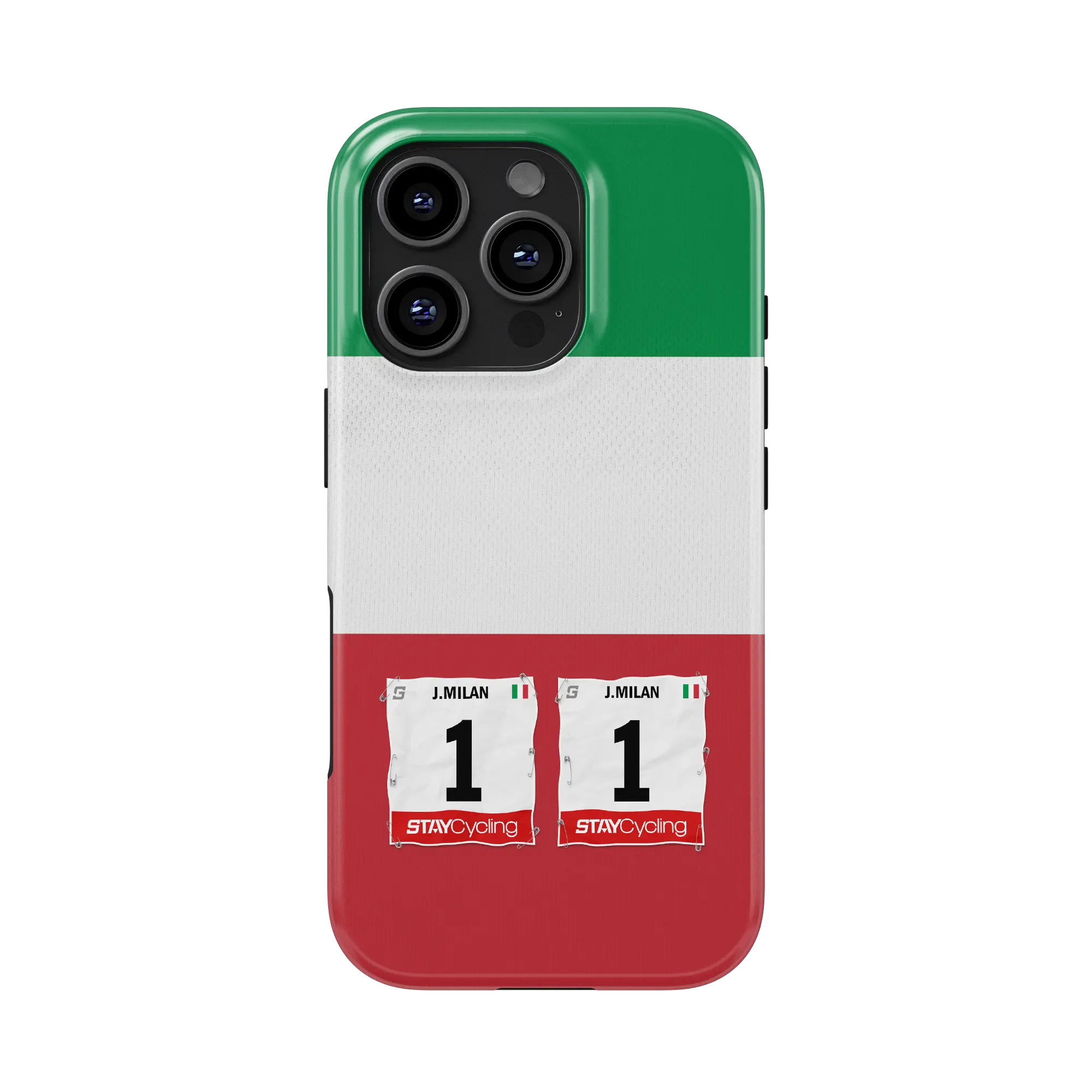 Coque iPhone personnalisée Champion d'Italie avec dossard nom et numéro