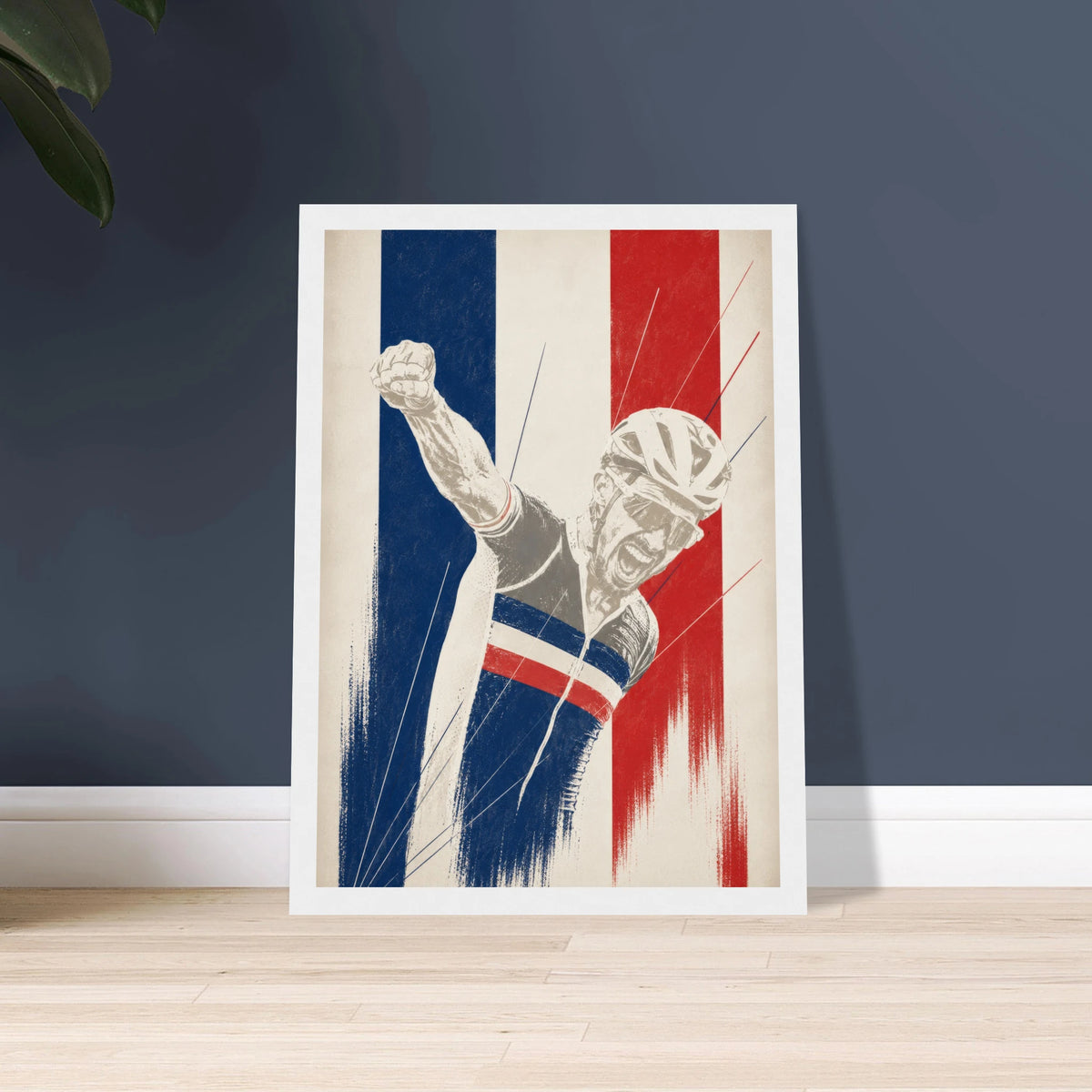 Poster vélo Loulou encadré, déco murale pour fan de cyclisme