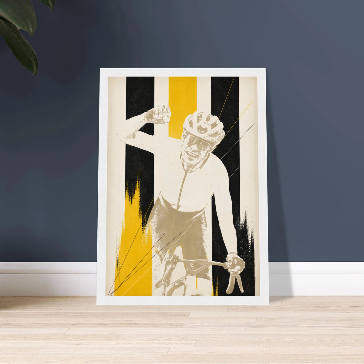 Poster vélo JONAS encadré, déco murale pour fan de cyclisme