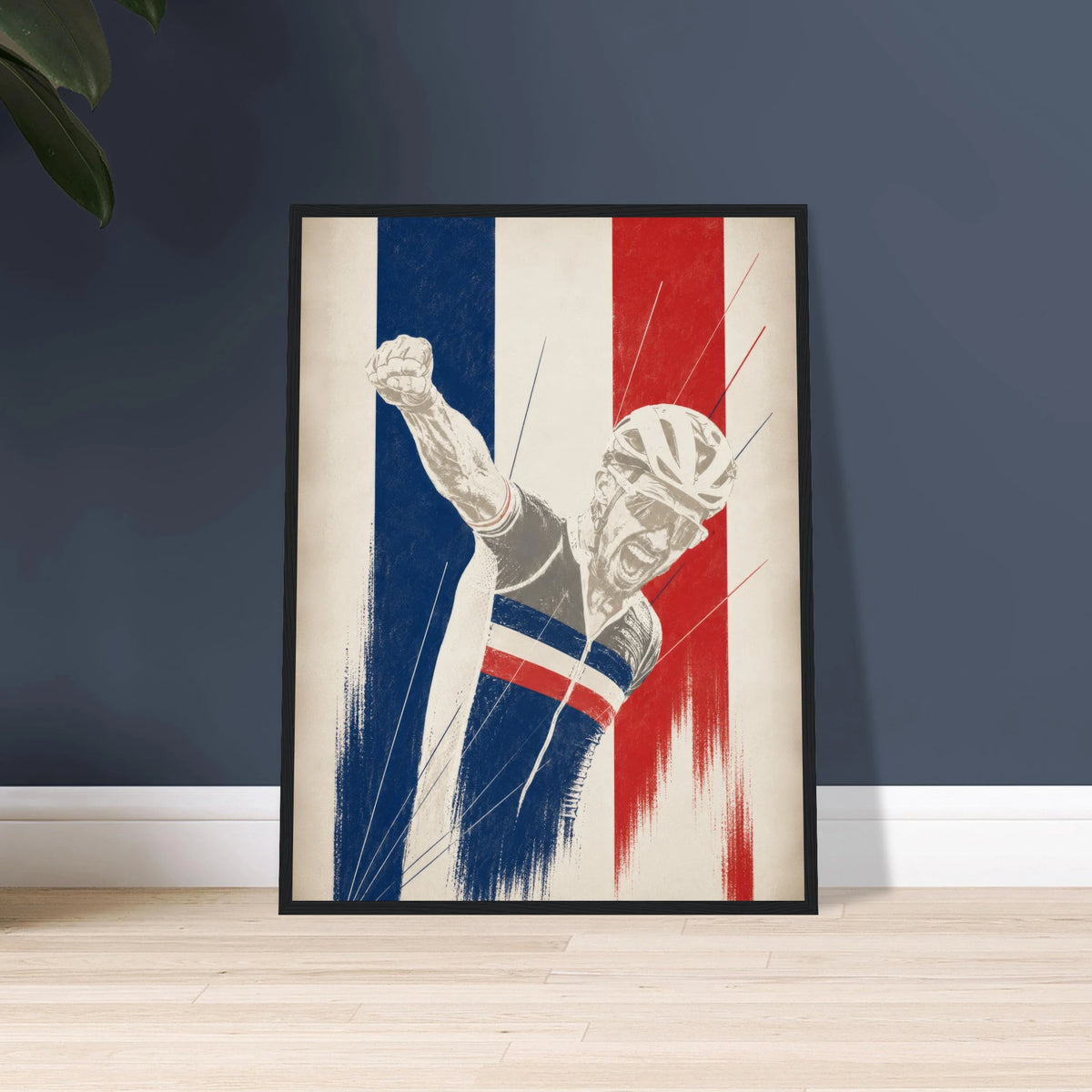 Affiche vélo Loulou encadrée, idée cadeau cycliste