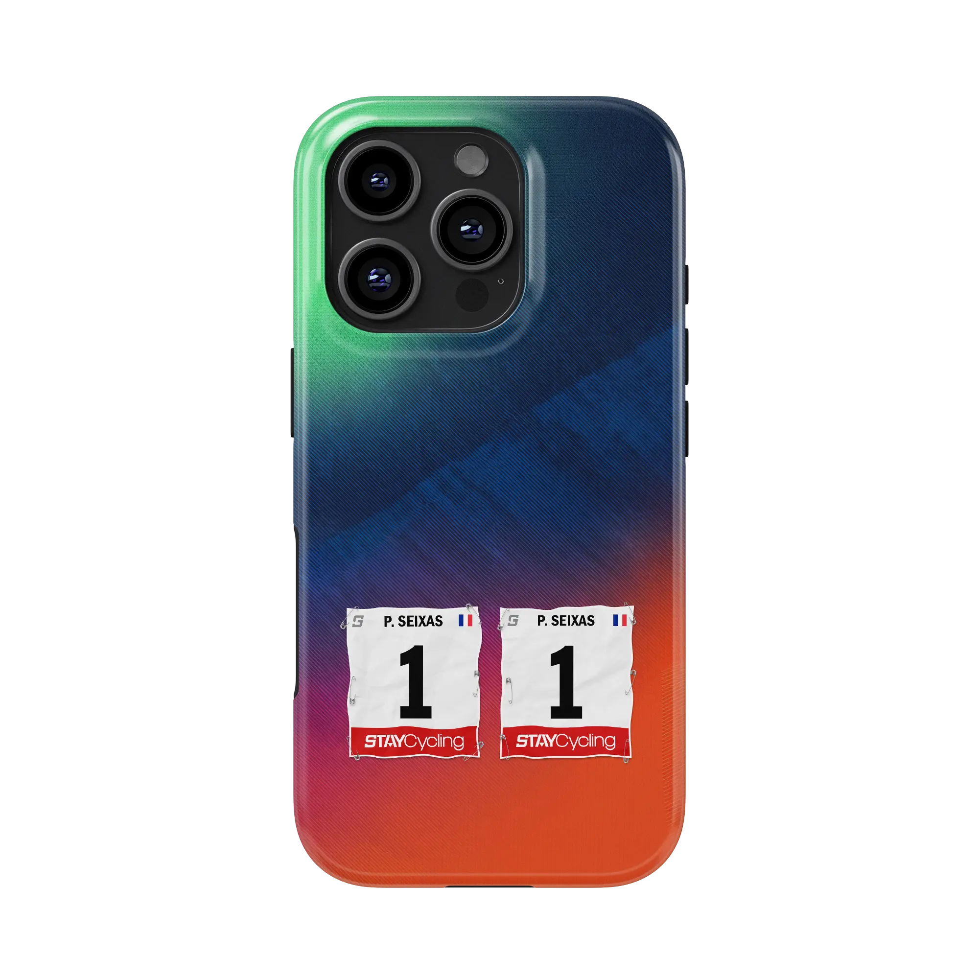 Coque iPhone personnalisée Decathlon CMA CGM Team avec dossard nom et numéro