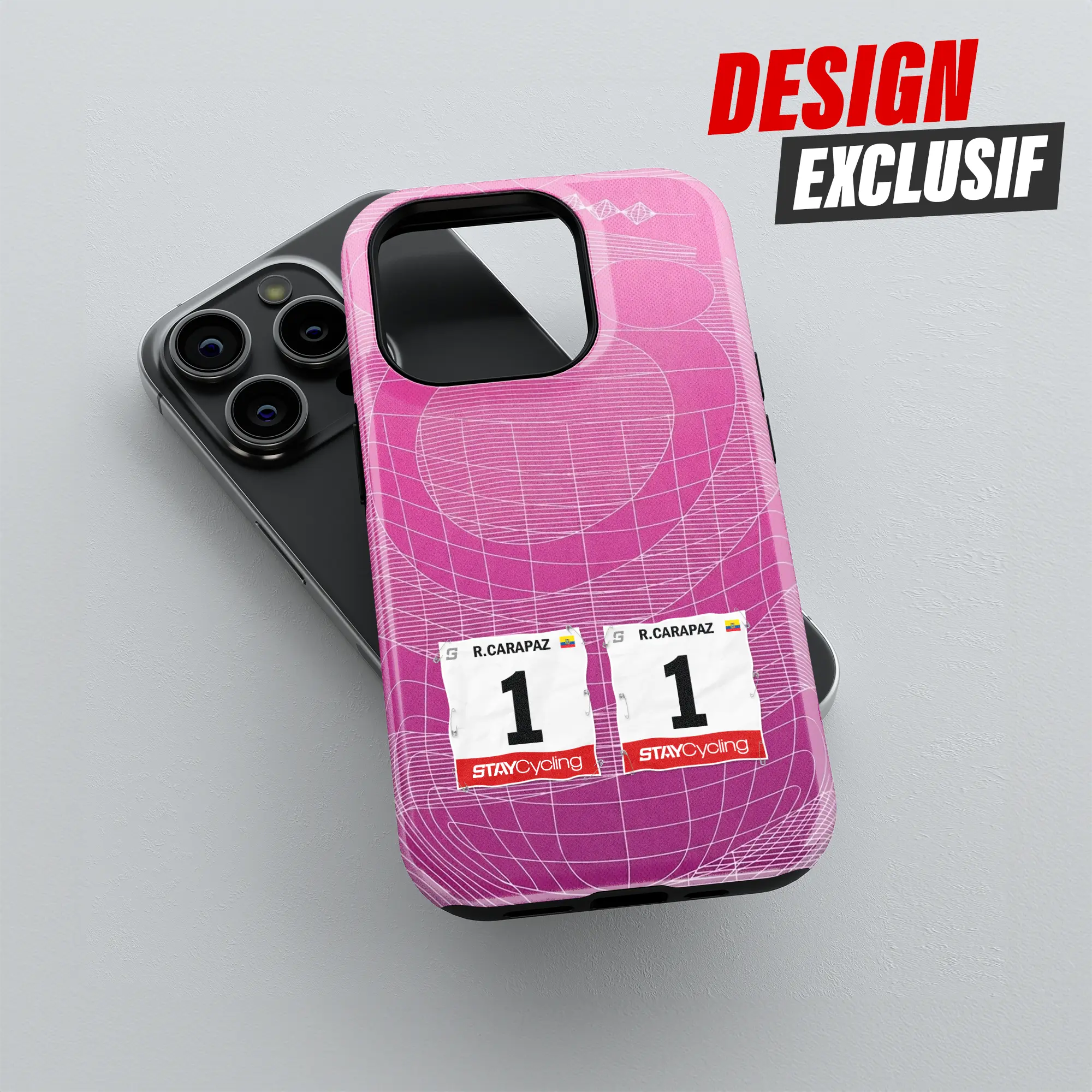 Coque de téléphone EF Education EasyPost, détail de l'impression 3D haute définition