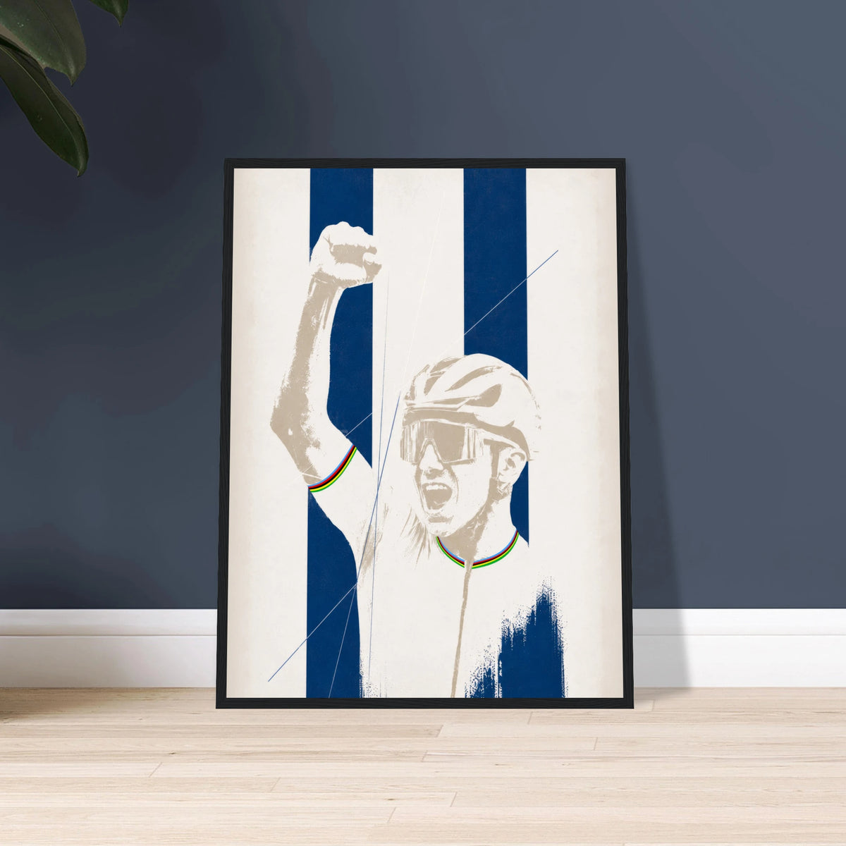 Poster Remco encadré, décoration murale pour passionné de cyclisme