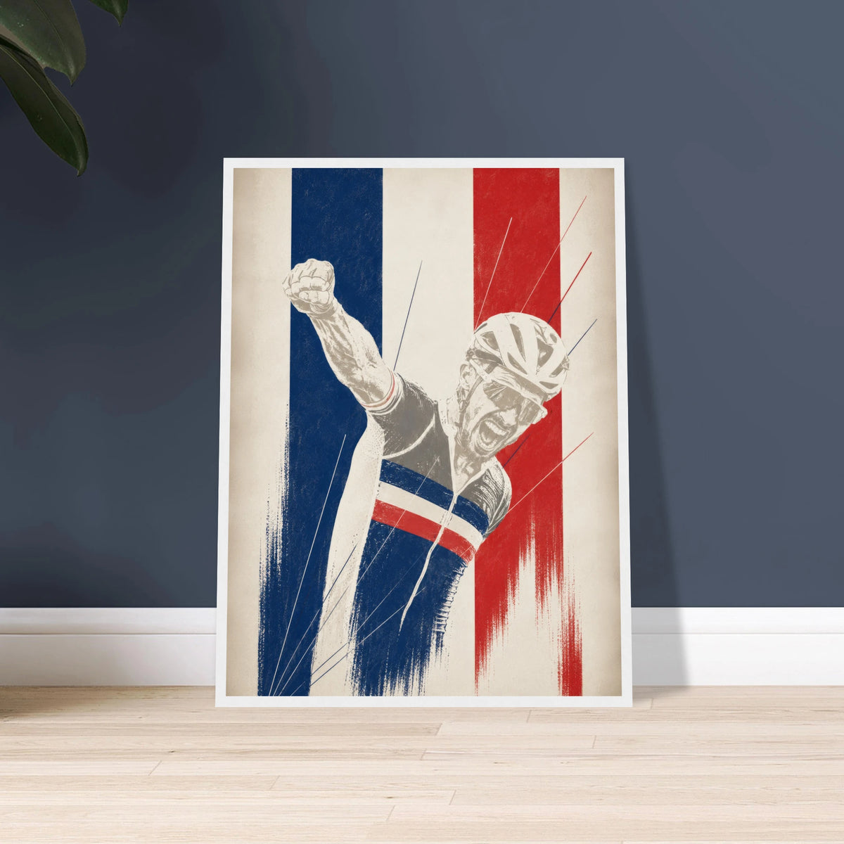 Poster Loulou encadré, décoration murale pour passionné de cyclisme