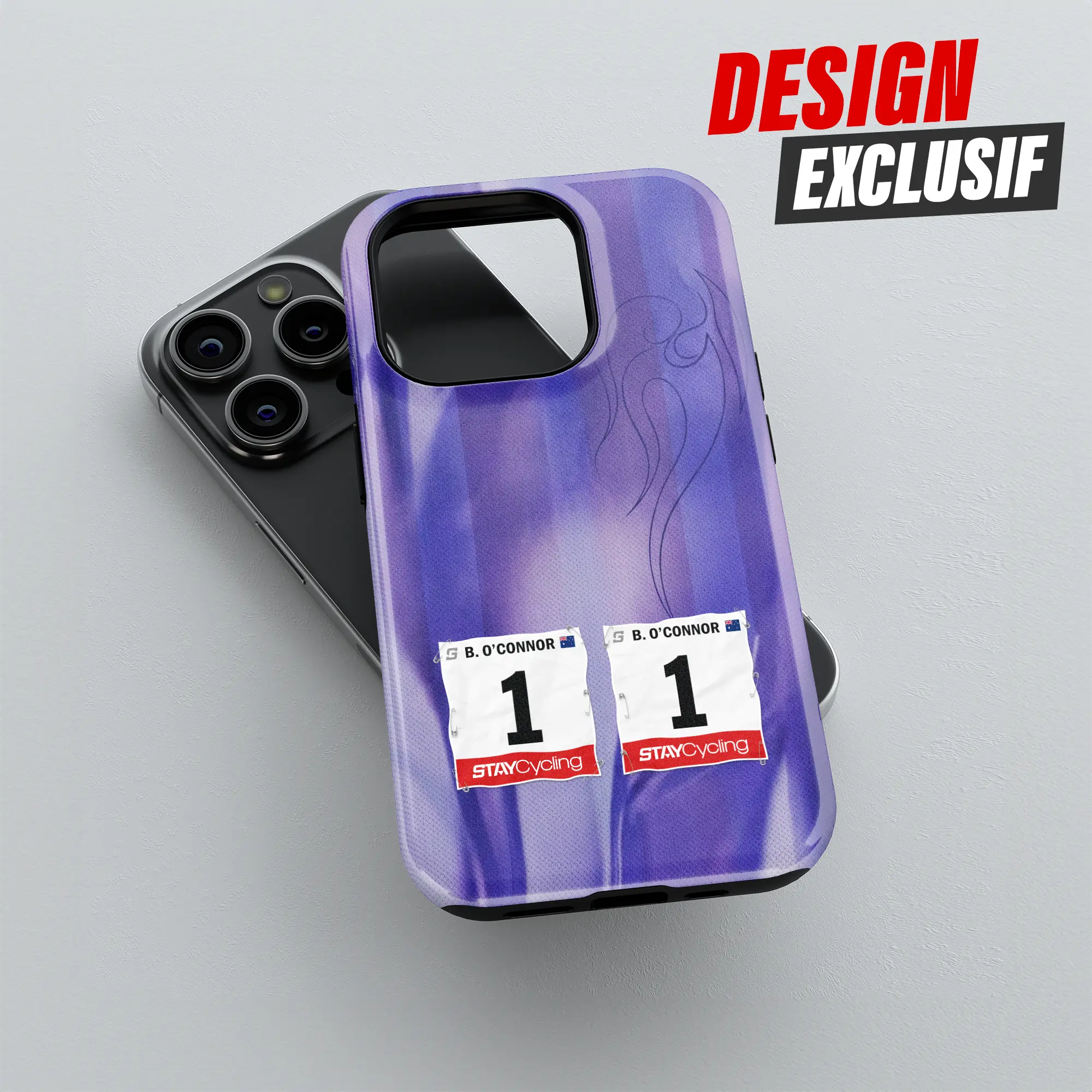 Coque de téléphone Team Jayco AlUla, détail de l'impression 3D haute définition