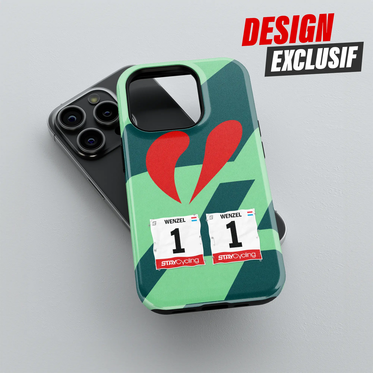 Coque téléphone cyclisme Kern Pharma, protection double couche antichoc
