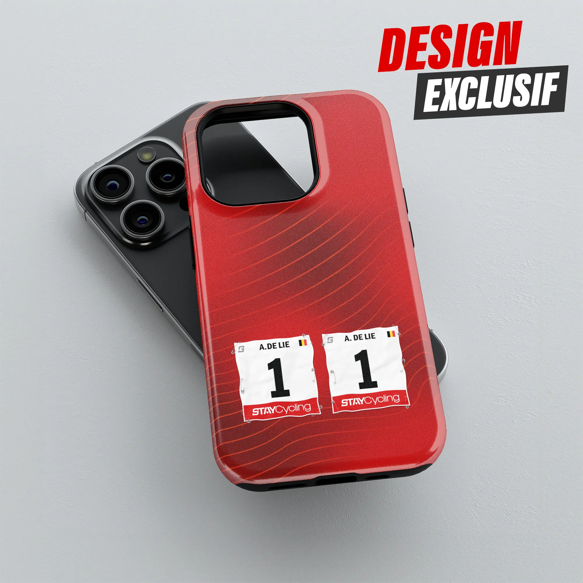Coque de téléphone Lotto Intermarché, détail de l'impression 3D haute définition