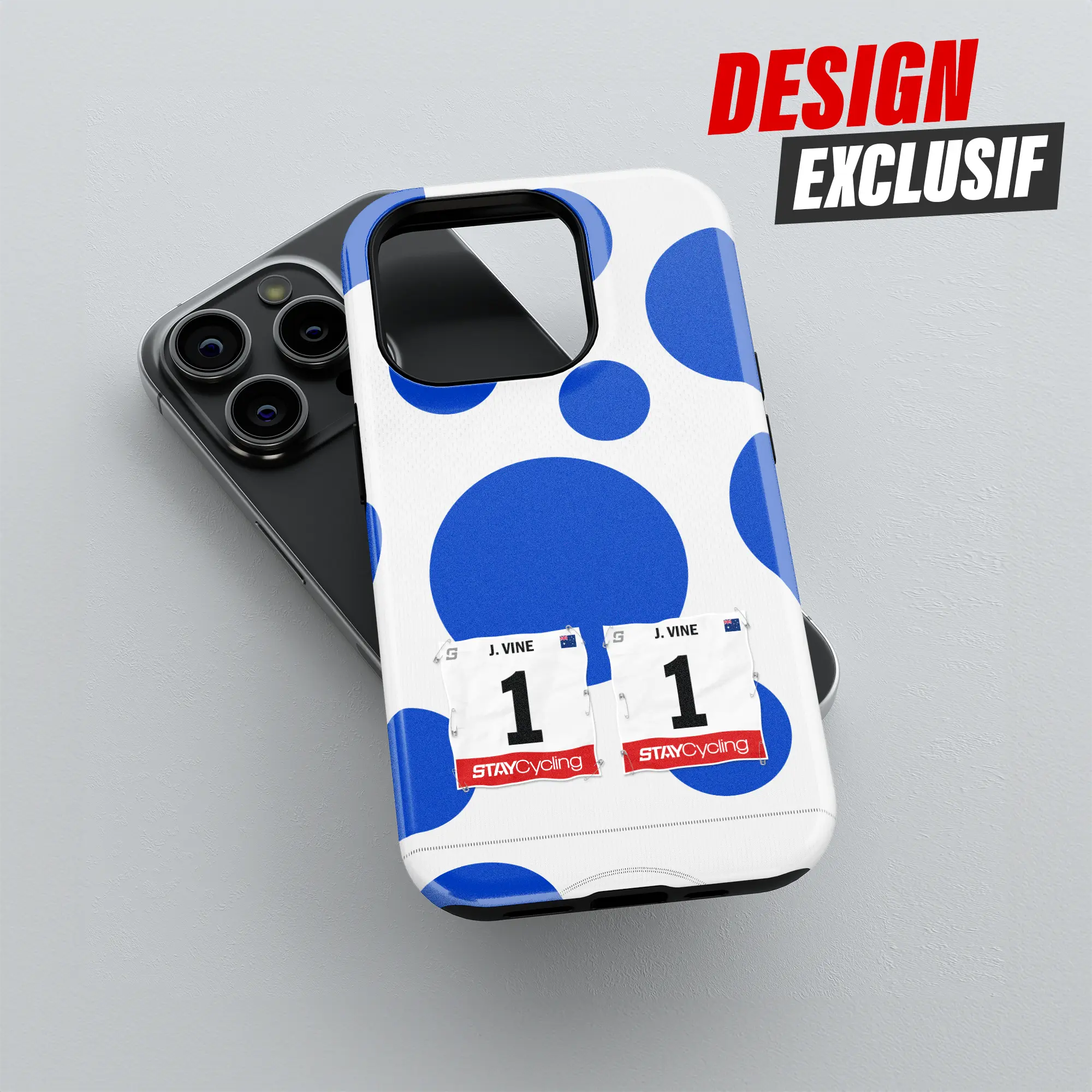 Coque de téléphone Meilleur Grimpeur Vuelta, détail de l'impression 3D haute définition