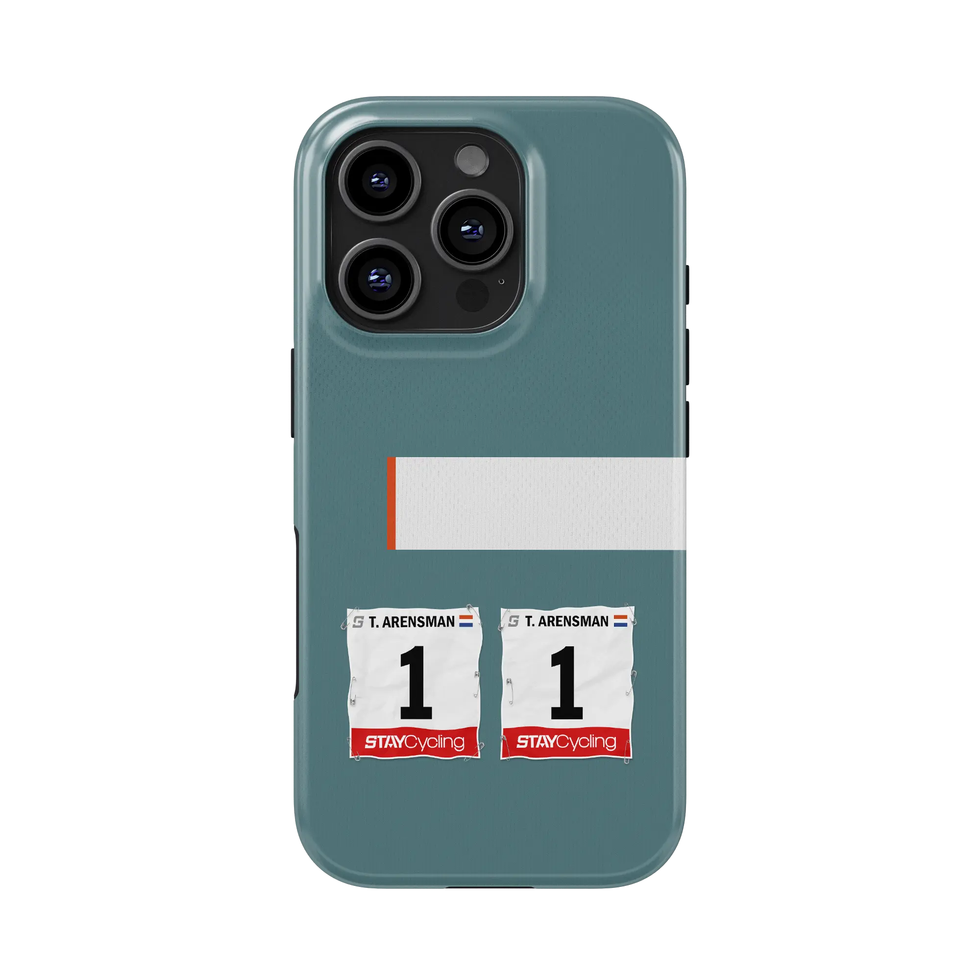Coque iPhone personnalisée Netcompany Ineos avec dossard nom et numéro