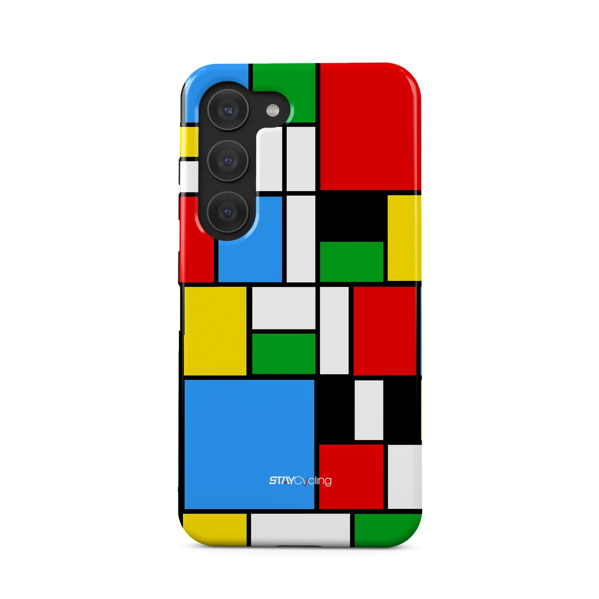Coque iPhone World Champion installée sur smartphone, rendu final