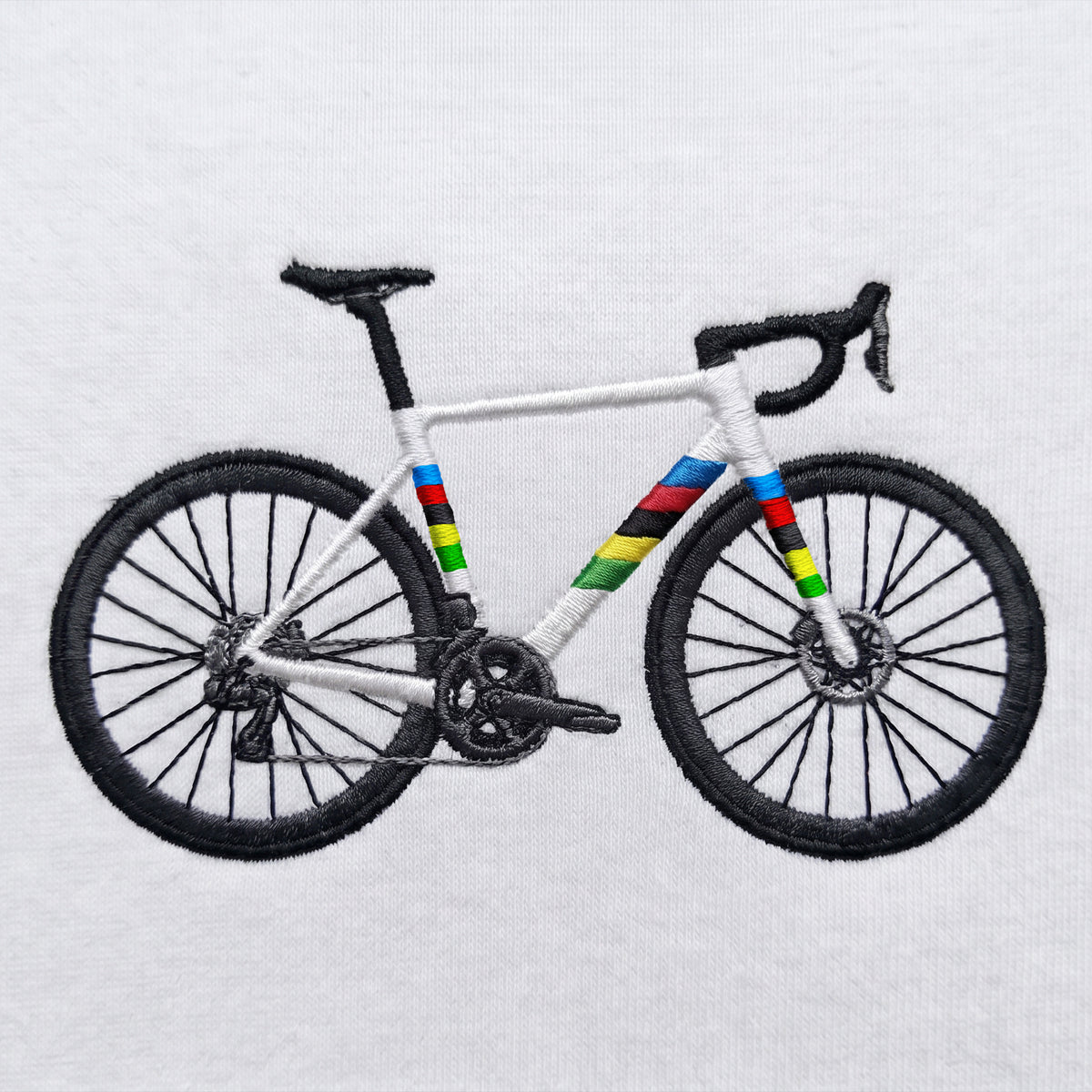 Sweat à capuche brodé - Vélo champion du monde