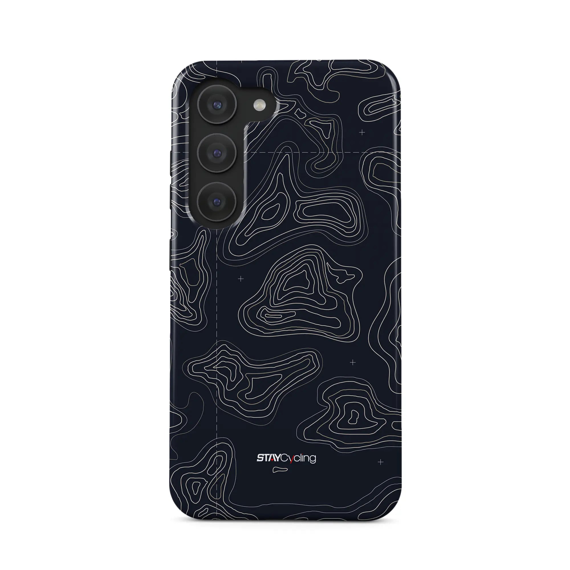 Coque iPhone Road Map installée sur smartphone, rendu final