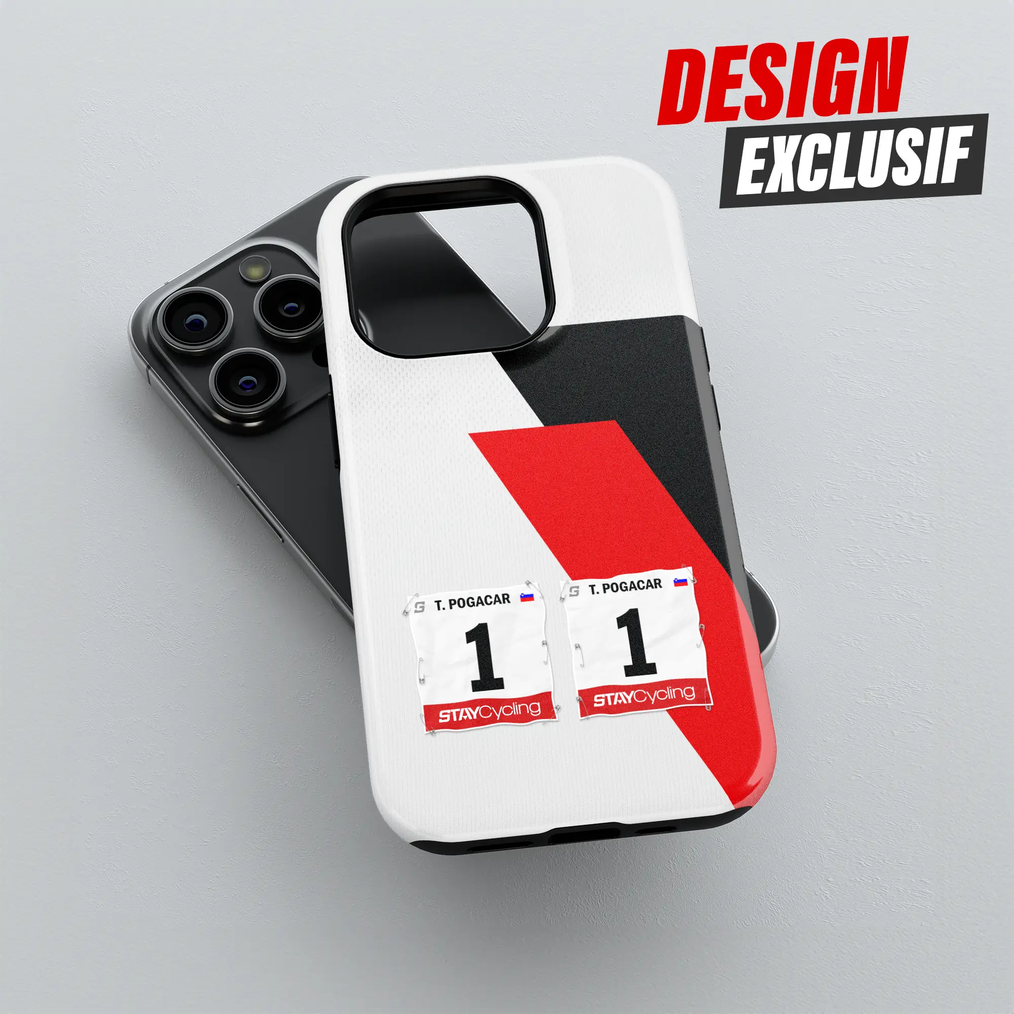 Coque de téléphone UAE Team Emirates XRG, détail de l'impression 3D haute définition