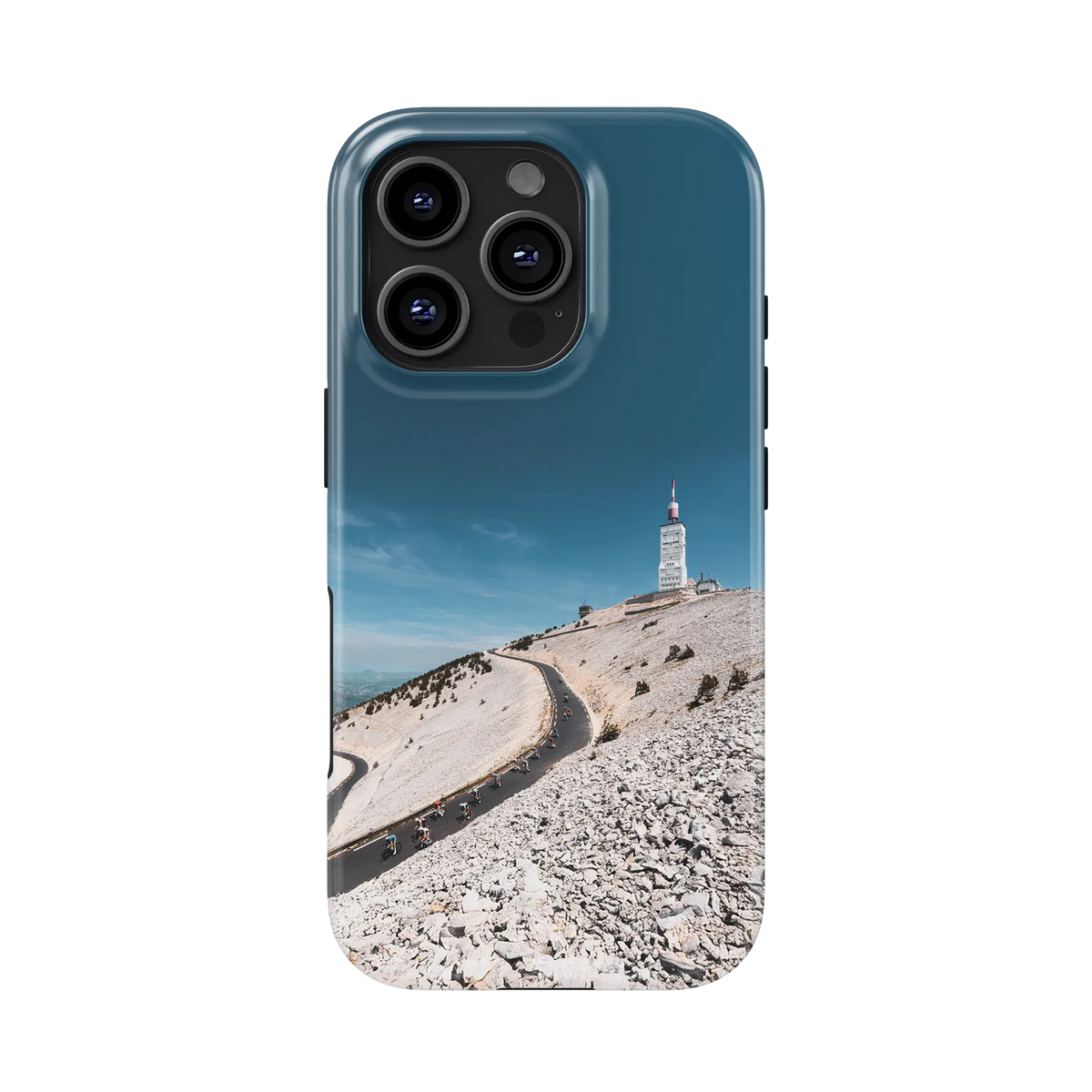 Coque iPhone cyclisme Mont Ventoux, col mythique du Tour, cadeau cycliste