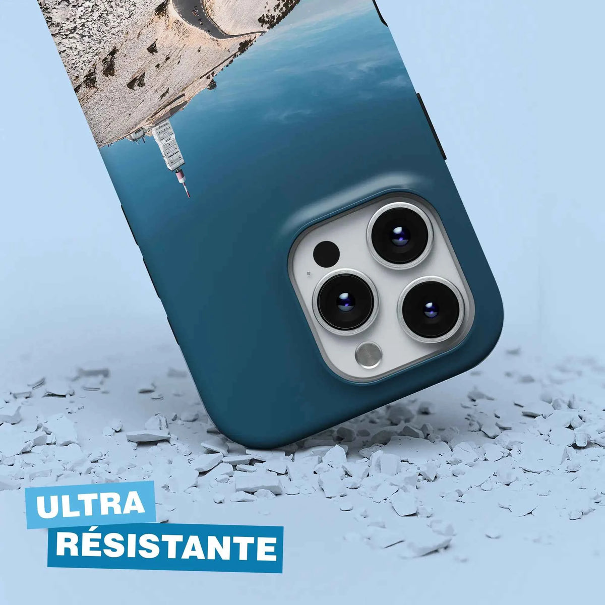 Coque téléphone cyclisme Mont Ventoux, protection double couche antichoc